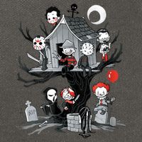 Horror Clubhouse Cotton Canvas Backpack