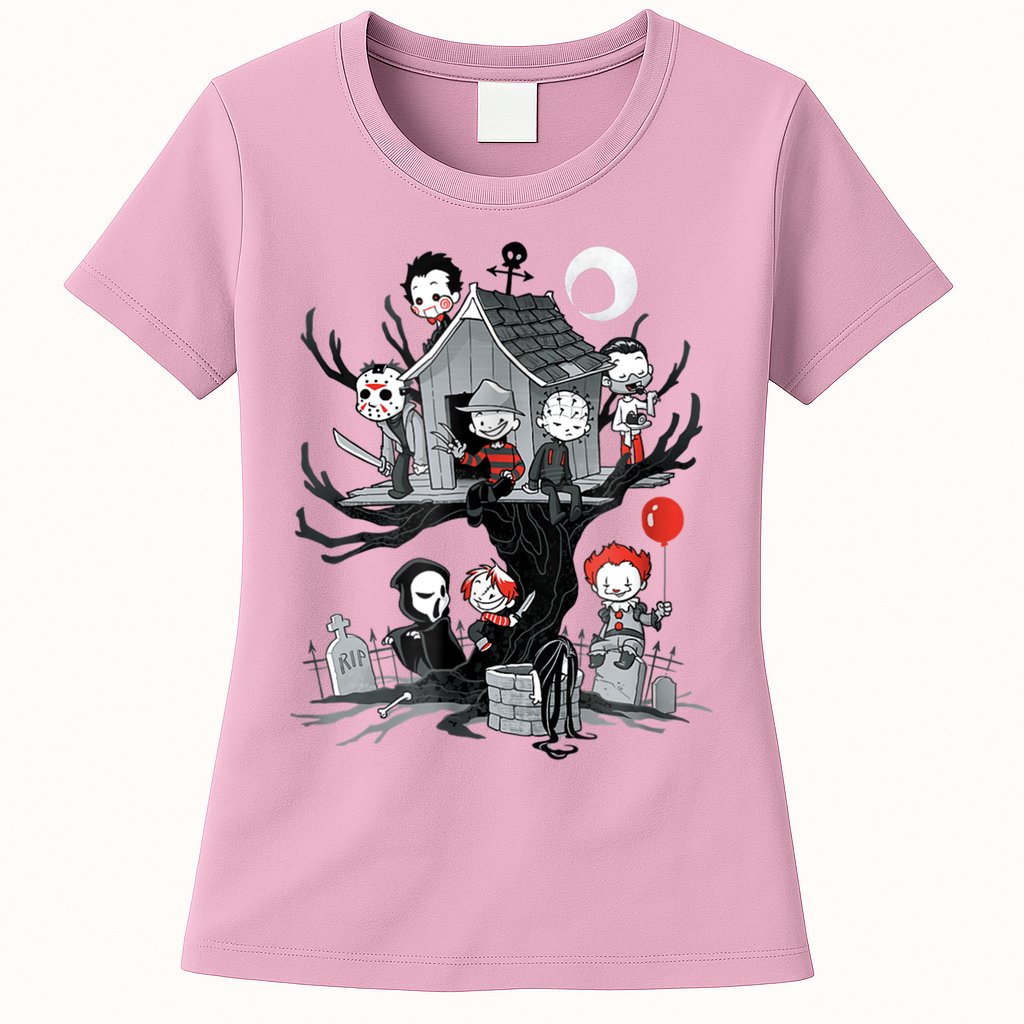 Horror Clubhouse Womens T-Shirt