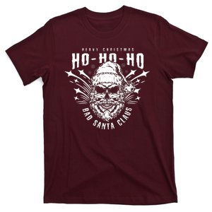 Heavy Christmas Ho Ho Ho Bad Santa Club Heavy Metal T-Shirt