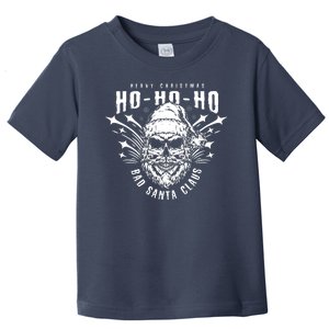 Heavy Christmas Ho Ho Ho Bad Santa Club Heavy Metal Toddler T-Shirt