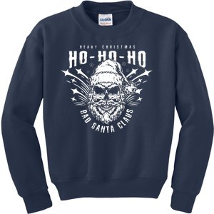 Heavy Christmas Ho Ho Ho Bad Santa Club Heavy Metal Kids Sweatshirt