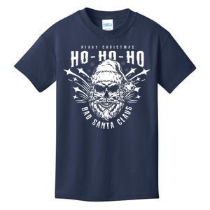 Heavy Christmas Ho Ho Ho Bad Santa Club Heavy Metal Kids T-Shirt