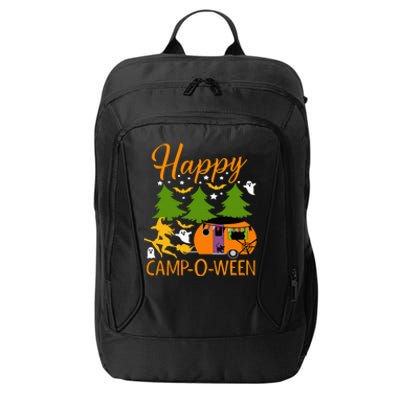 Happy CampOWeen Halloween Camping Camper City Backpack