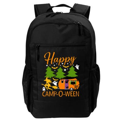 Happy CampOWeen Halloween Camping Camper Daily Commute Backpack