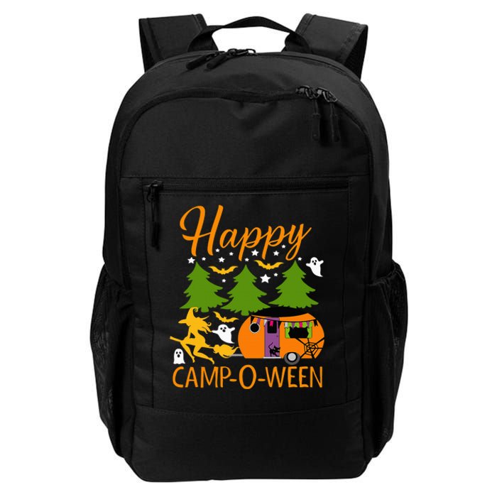 Happy CampOWeen Halloween Camping Camper Daily Commute Backpack