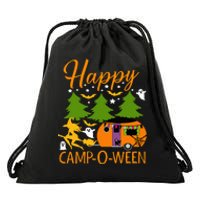 Happy CampOWeen Halloween Camping Camper Drawstring Bag