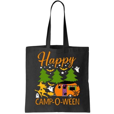 Happy CampOWeen Halloween Camping Camper Tote Bag