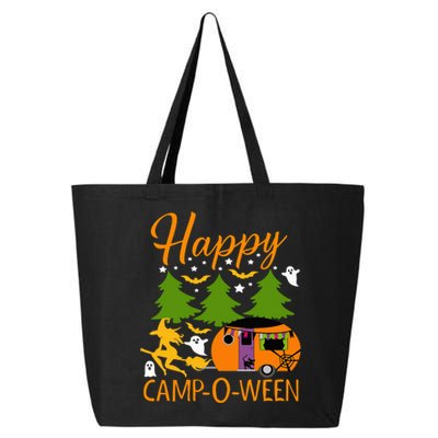 Happy CampOWeen Halloween Camping Camper 25L Jumbo Tote