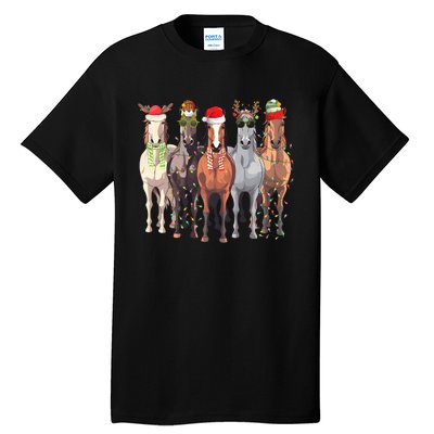 Horses Christmas Tall T-Shirt