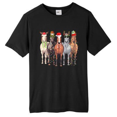 Horses Christmas Tall Fusion ChromaSoft Performance T-Shirt