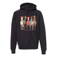 Horses Christmas Premium Hoodie