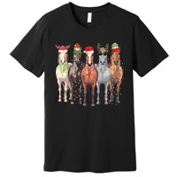 Horses Christmas Premium T-Shirt