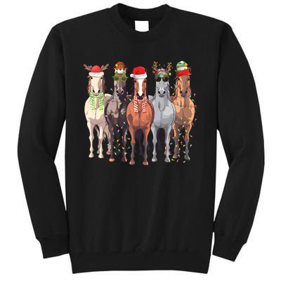 Horses Christmas Tall Sweatshirt