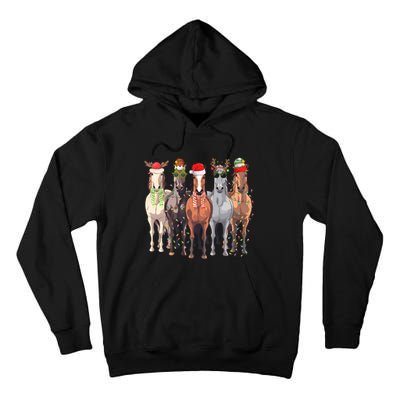 Horses Christmas Tall Hoodie