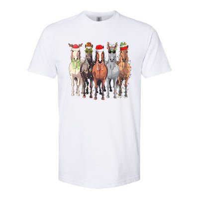 Horses Christmas Softstyle CVC T-Shirt