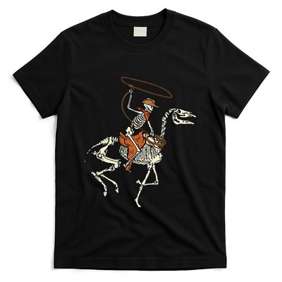 Halloween Cowboy Horse Skeleton Costume Kids T-Shirt