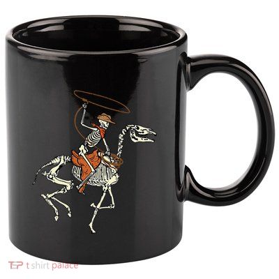 Halloween Cowboy Horse Skeleton Costume Kids 11oz C Handle Ceramic Mug