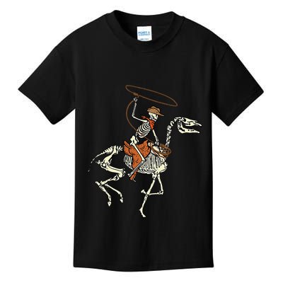 Halloween Cowboy Horse Skeleton Costume Kids Kids T-Shirt
