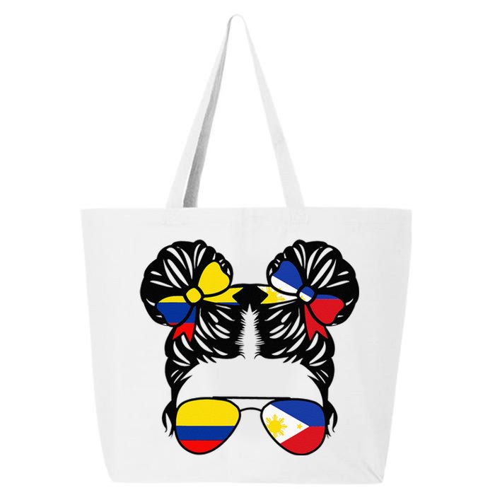 Half Colombian Half Filipino Girl Colombia Kids Heritage 25L Jumbo Tote