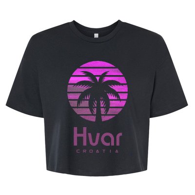 Hvar Croatia Bella+Canvas Jersey Crop Tee