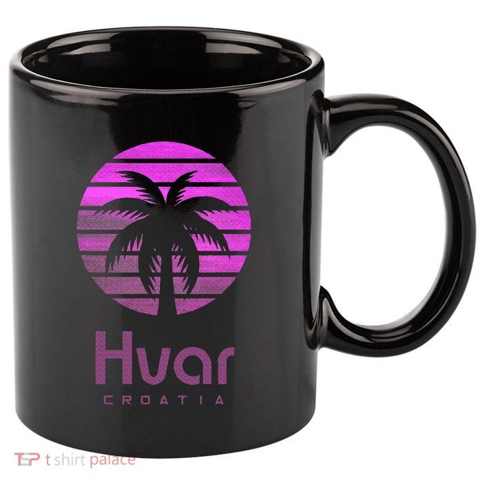 Hvar Croatia 11oz C Handle Ceramic Mug