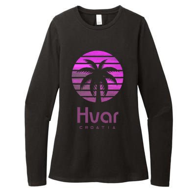 Hvar Croatia Womens CVC Long Sleeve Shirt