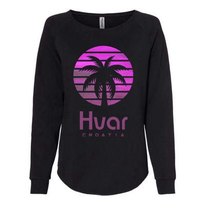 Hvar Croatia Womens California Wash Sweatshirt