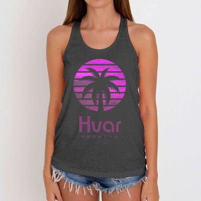 Hvar Croatia Women's Knotted Racerback Tank