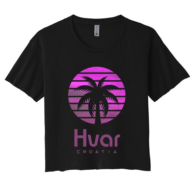 Hvar Croatia Crop Top