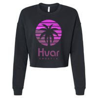 Hvar Croatia Cropped Pullover Crew