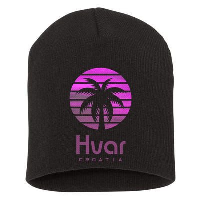 Hvar Croatia Short Acrylic Beanie