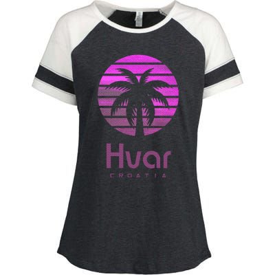 Hvar Croatia Enza Ladies Jersey Colorblock Tee