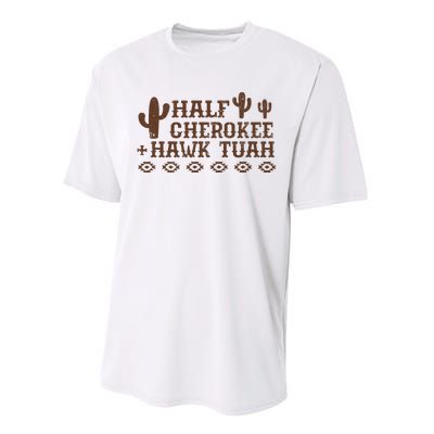 Half Cherokee Hawk Tush Funny Native American Pride Indians Performance Sprint T-Shirt