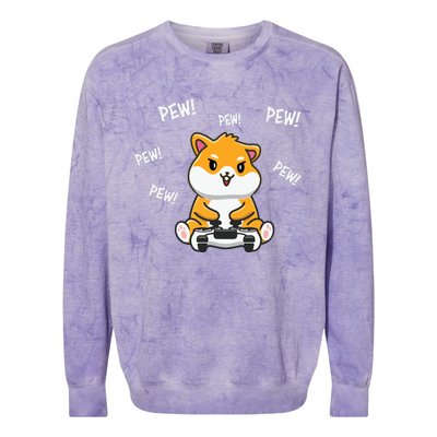 Hamster Cute Colorblast Crewneck Sweatshirt