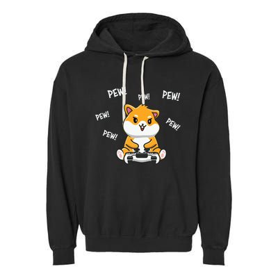 Hamster Cute Garment-Dyed Fleece Hoodie