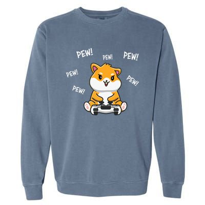 Hamster Cute Garment-Dyed Sweatshirt