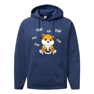 Hamster Cute Performance Fleece Hoodie