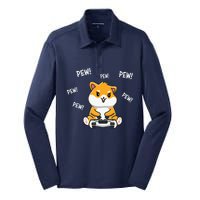 Hamster Cute Silk Touch Performance Long Sleeve Polo