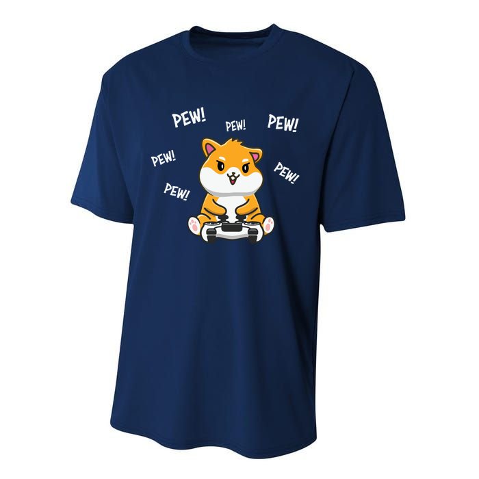 Hamster Cute Performance Sprint T-Shirt