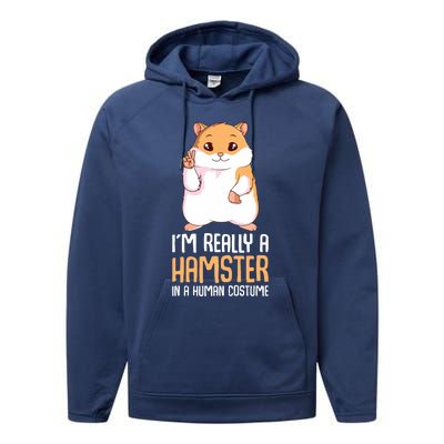 Hamster Costume Hammy Lover Girl Women Performance Fleece Hoodie