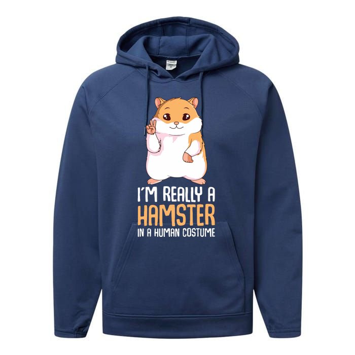 Hamster Costume Hammy Lover Girl Women Performance Fleece Hoodie