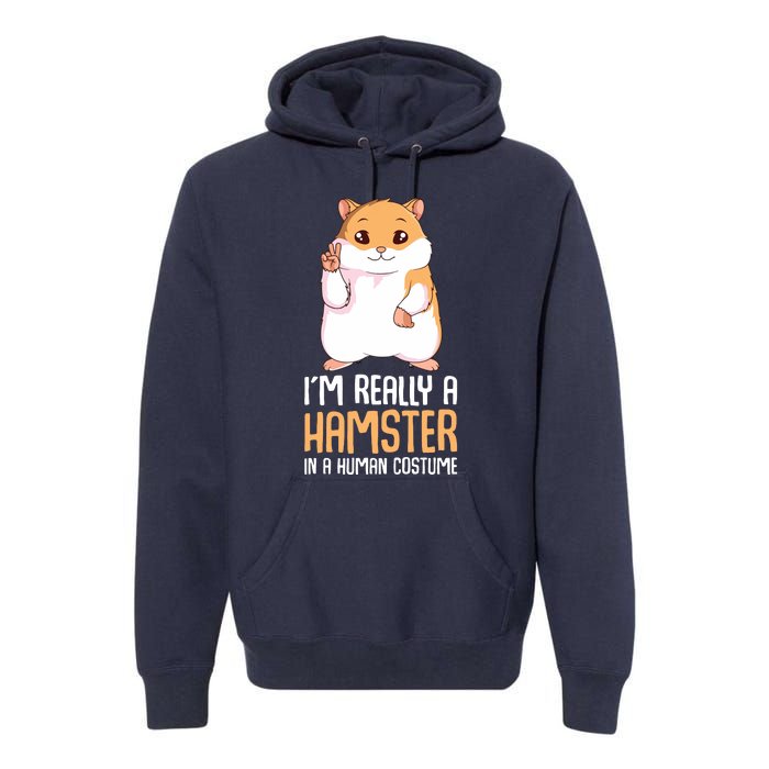 Hamster Costume Hammy Lover Girl Women Premium Hoodie