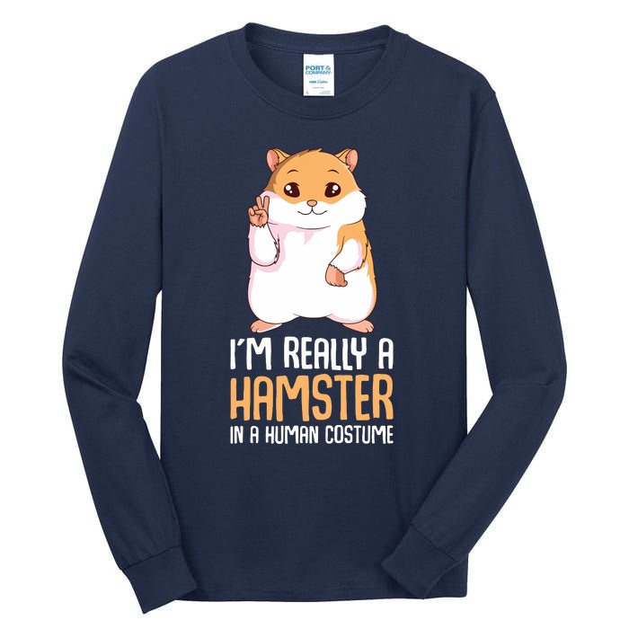 Hamster Costume Hammy Lover Girl Women Tall Long Sleeve T-Shirt