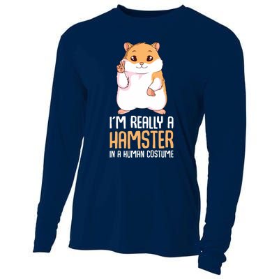 Hamster Costume Hammy Lover Girl Women Cooling Performance Long Sleeve Crew