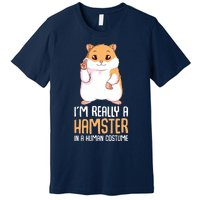 Hamster Costume Hammy Lover Girl Women Premium T-Shirt