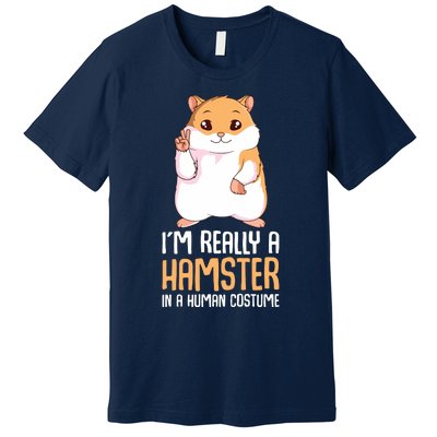 Hamster Costume Hammy Lover Girl Women Premium T-Shirt