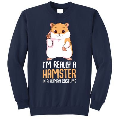 Hamster Costume Hammy Lover Girl Women Tall Sweatshirt