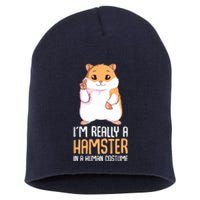 Hamster Costume Hammy Lover Girl Women Short Acrylic Beanie