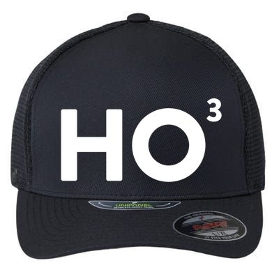 Ho Cubed = Ho Ho Ho Ho 3 Funny And Clever Christmas Cool Gift Flexfit Unipanel Trucker Cap