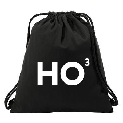 Ho Cubed = Ho Ho Ho Ho 3 Funny And Clever Christmas Cool Gift Drawstring Bag